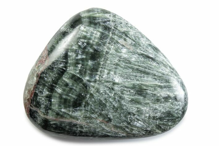 Polished Seraphinite Stone - Korshunovkiy Mine, Siberia #380154